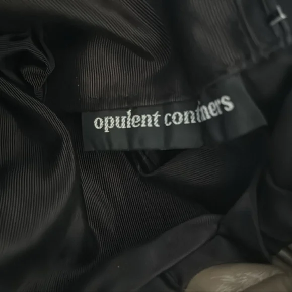 Opulent Containers Vintage African Leather Fringe Shoulder Bag Olive Green EUC - Picture 7 of 7